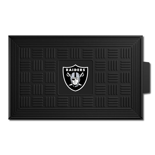 Las Vegas Raiders Heavy Duty Vinyl Medallion Door Mat - 19.5in. x 31in.