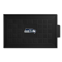 Seattle Seahawks Heavy Duty Vinyl Medallion Door Mat - 19.5in. x 31in.