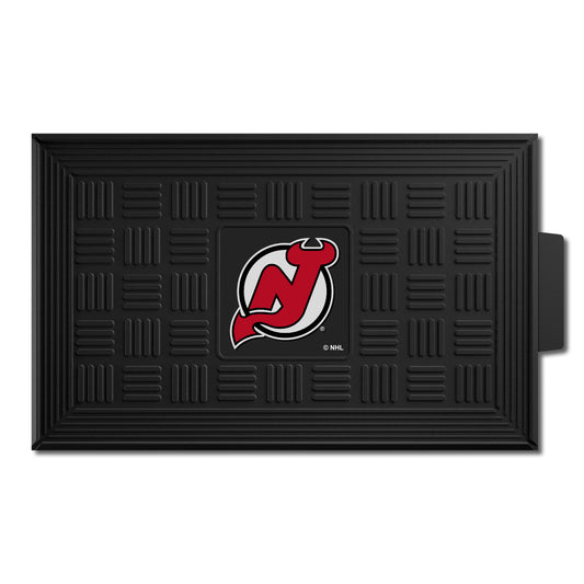 New Jersey Devils Heavy Duty Vinyl Medallion Door Mat - 19.5in. x 31in.