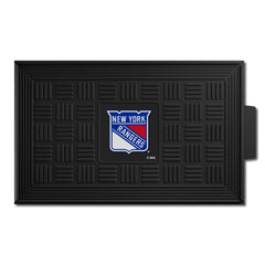 New York Rangers Heavy Duty Vinyl Medallion Door Mat - 19.5in. x 31in. - New York Rangers