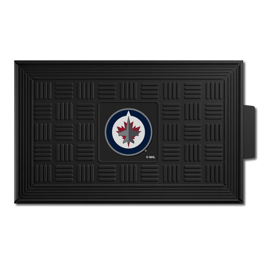 Winnipeg Jets Heavy Duty Vinyl Medallion Door Mat - 19.5in. x 31in.