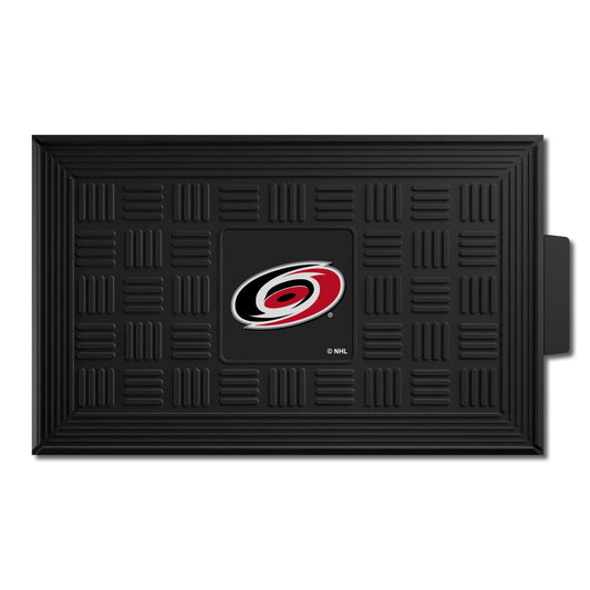 Carolina Hurricanes Heavy Duty Vinyl Medallion Door Mat - 19.5in. x 31in. - Carolina Hurricanes