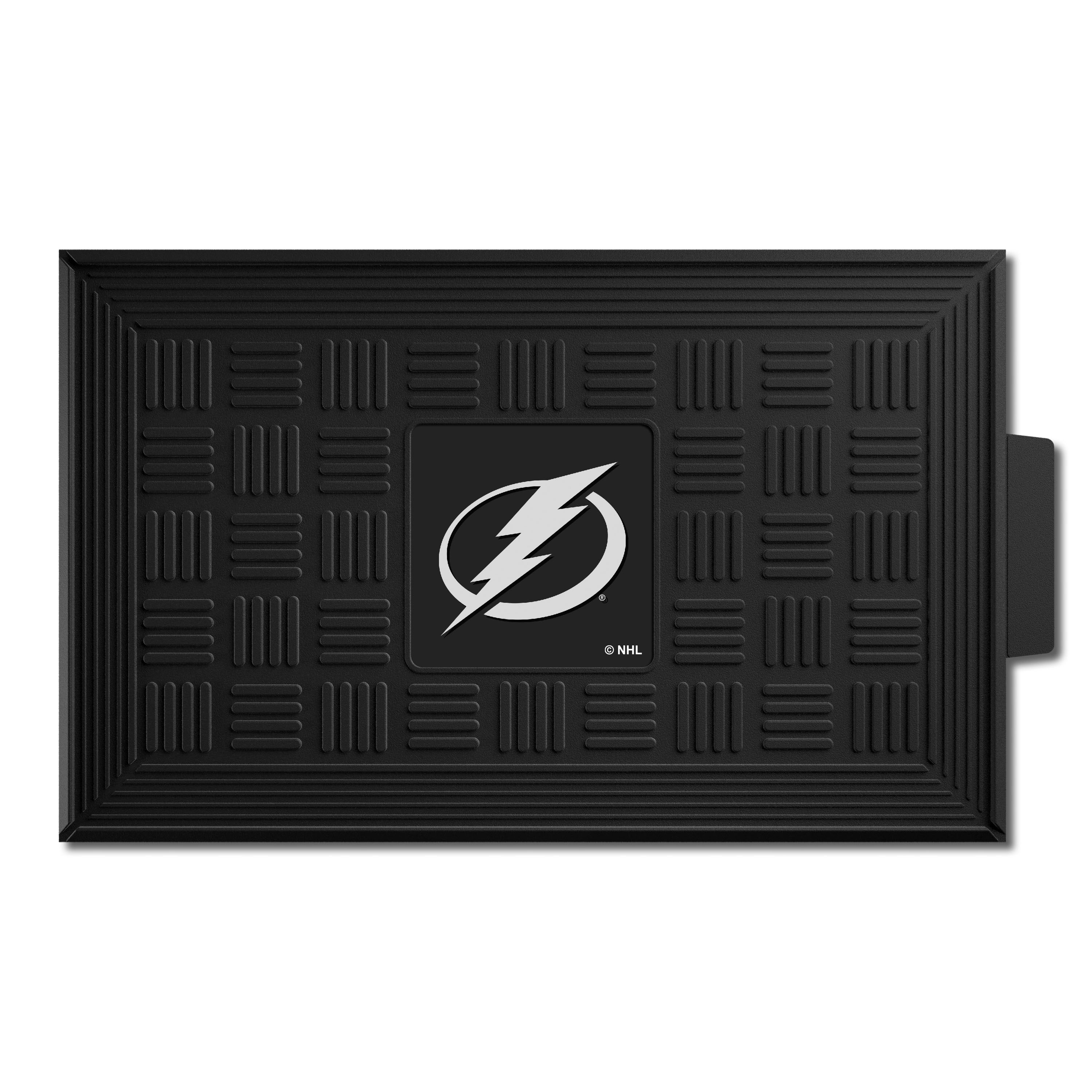 Tampa Bay Lightning Heavy Duty Vinyl Medallion Door Mat - 19.5in. x 31in.