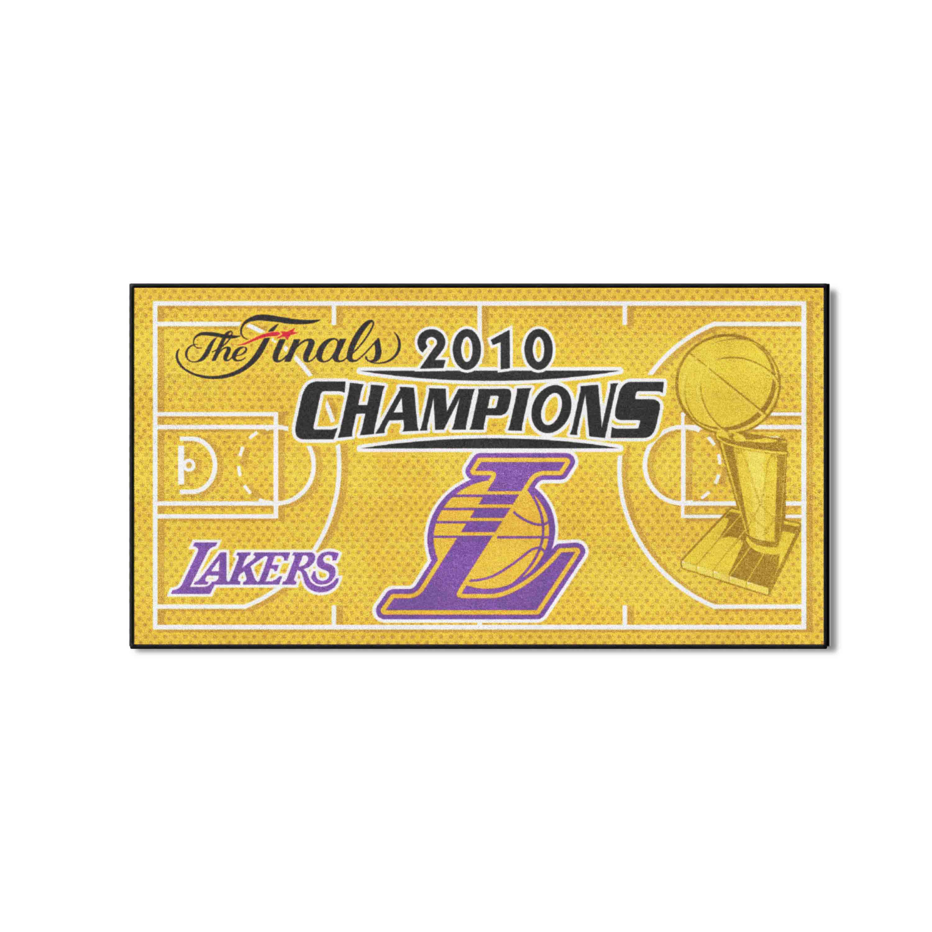 Los Angeles Lakers 2010 NBA Champions Court Runner Rug - 24in. x 44in.