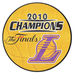 Los Angeles Lakers 2010 NBA Champions Basketball Rug - 27in. Diameter