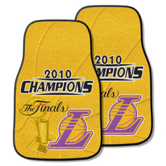 Los Angeles Lakers 2010 NBA Champions Front Carpet Car Mat Set - 2 Pieces