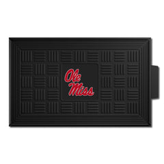 Ole Miss Rebels Heavy Duty Vinyl Medallion Door Mat - 19.5in. x 31in. - Ole Miss