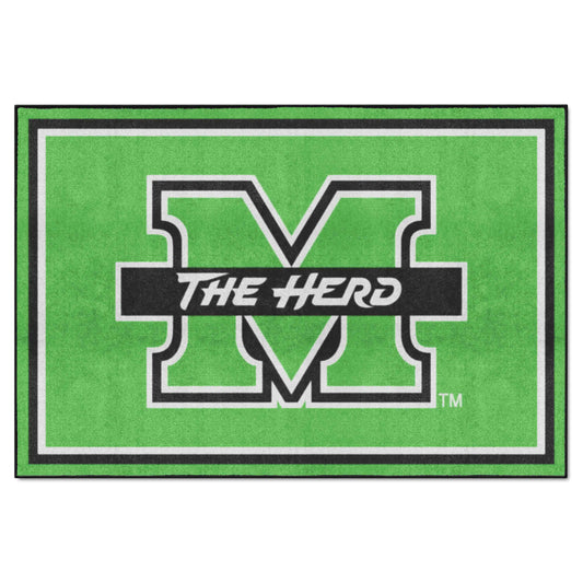 Marshall Thundering Herd 5ft. x 8 ft. Plush Area Rug