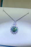 3 Carat Moissanite 925 Sterling Silver Pendant Necklace - Flyclothing LLC