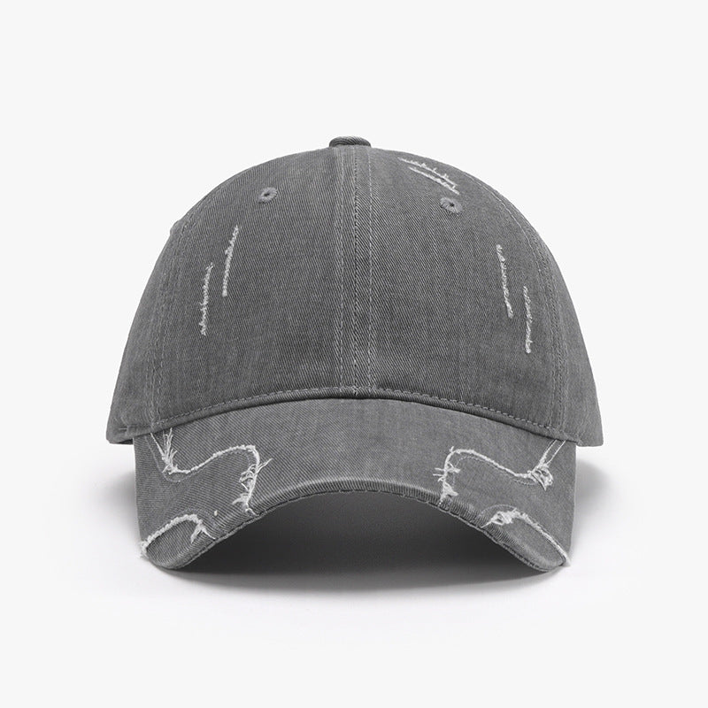 Raw Hem Adjustable Cap Trendsi