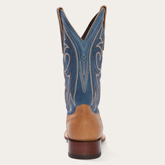 Stetson Casper Tan & Blue Matte Cowboy Boot