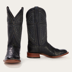 Stetson Black Falls Alligator Cowboy Boot