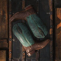 Stetson Big Horn Tobacco Alligator Cowboy Boot