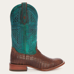 Bota de vaquero Stetson Big Horn Tobacco Alligator