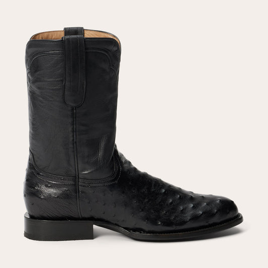 Stetson Austin Ostrich Roper Boots