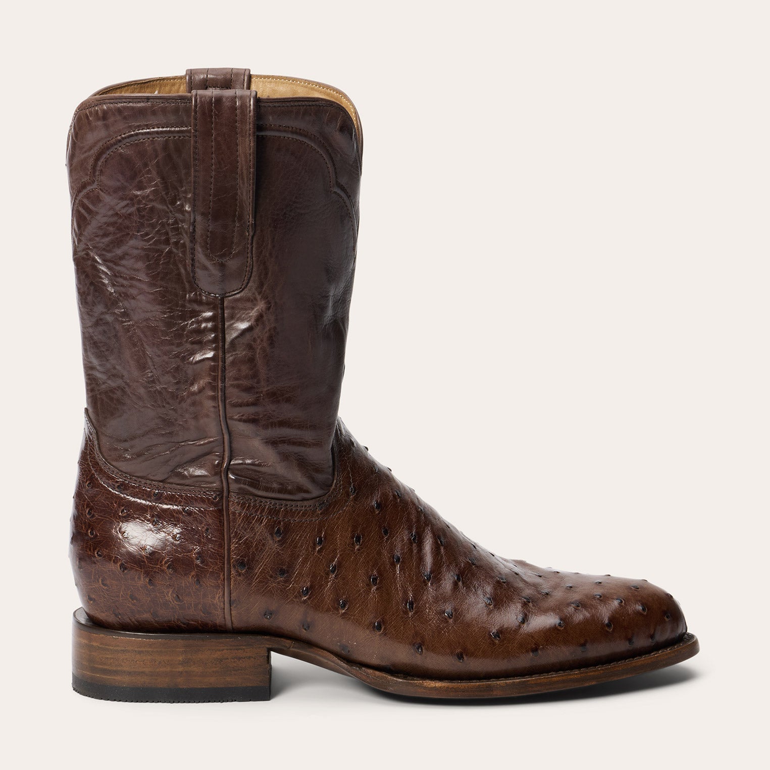 Stetson Austin Ostrich Roper Boots