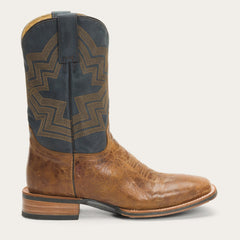 Stetson Goddard Burnished Blue & Brown Leather Boot