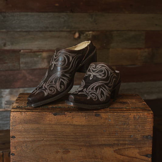 Stetson Adley Vintage Finished Leather Mules