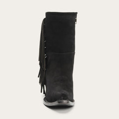 Stetson Halle Suede Fringe Side Zip Boot