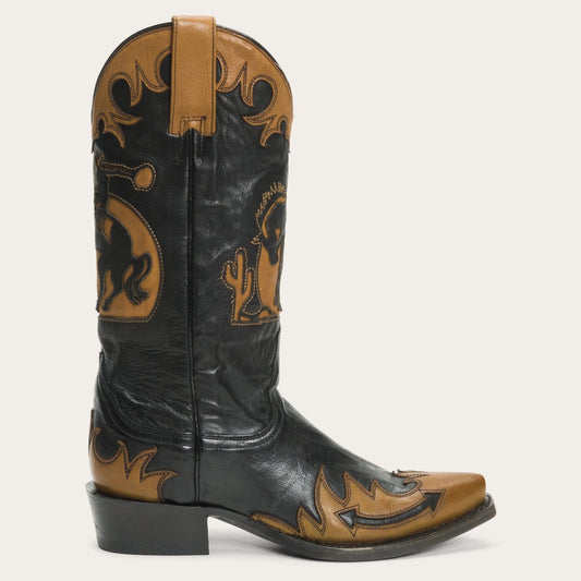 Stetson Faye Cowgirl & Horse Underlay Leather Boot