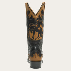 Stetson Faye Cowgirl & Horse Underlay Leather Boot