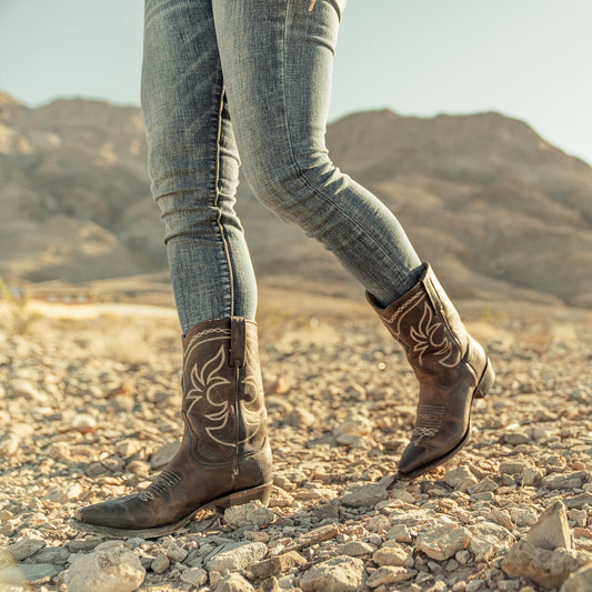 Stetson Iris Mid-Calf Embroidered Boot