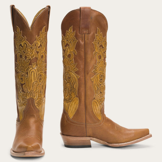 Stetson Jules Hand Tooled Leather Boot