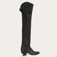 Stetson Glam Over-The-Knee Fringe Boot