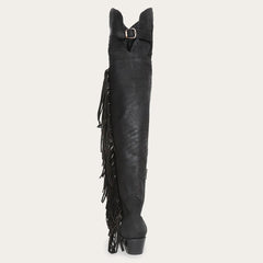 Stetson Glam Over-The-Knee Fringe Boot