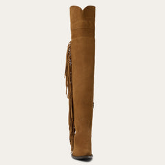 Stetson Glam Over-The-Knee Fringe Boot