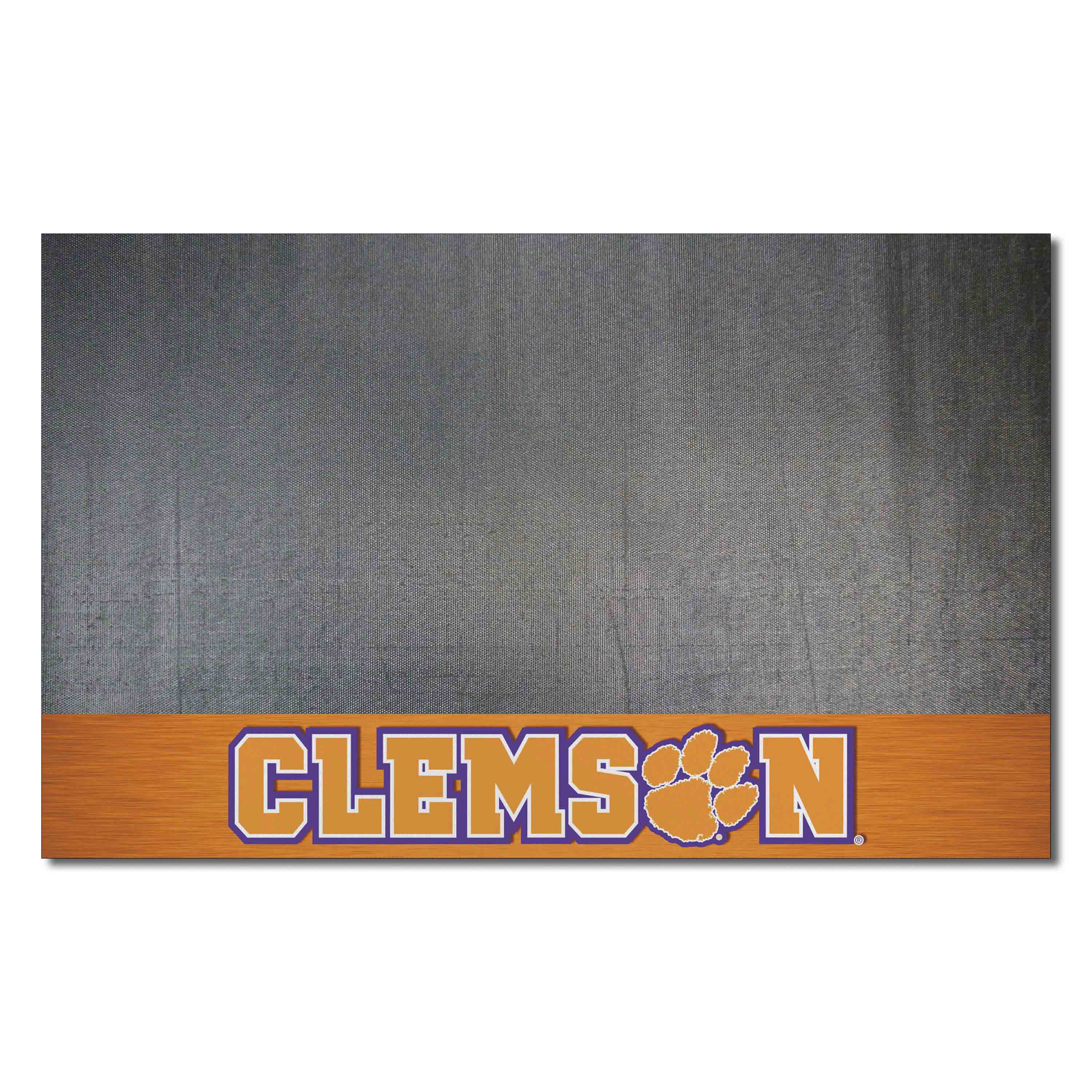 Clemson Tigers Vinyl Grill Mat - 26in. x 42in.