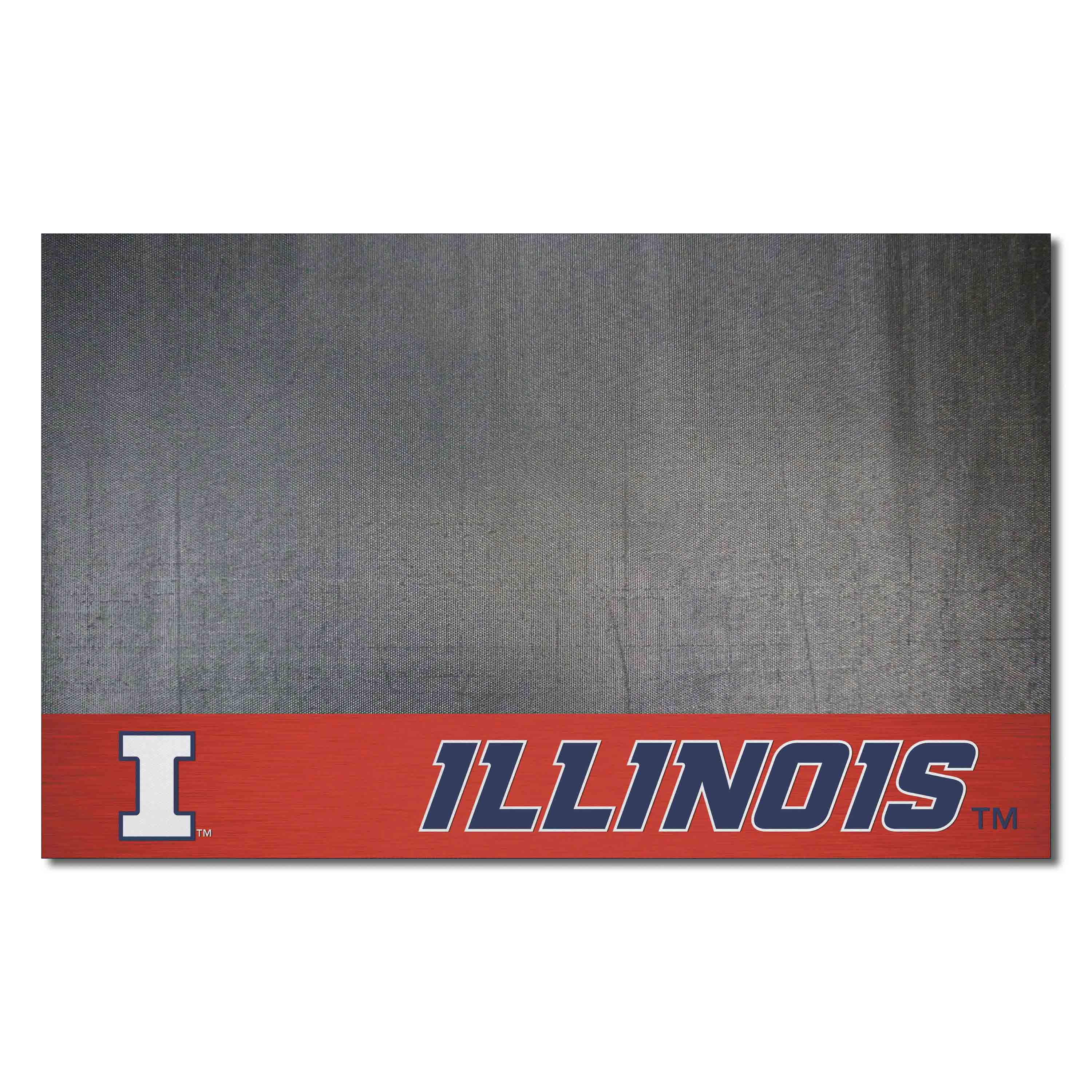 Illinois Illini Vinyl Grill Mat - 26in. x 42in.