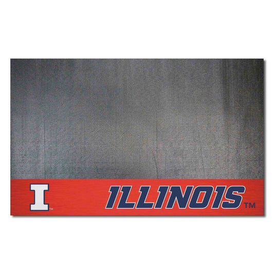 Illinois Illini Vinyl Grill Mat - 26in. x 42in.