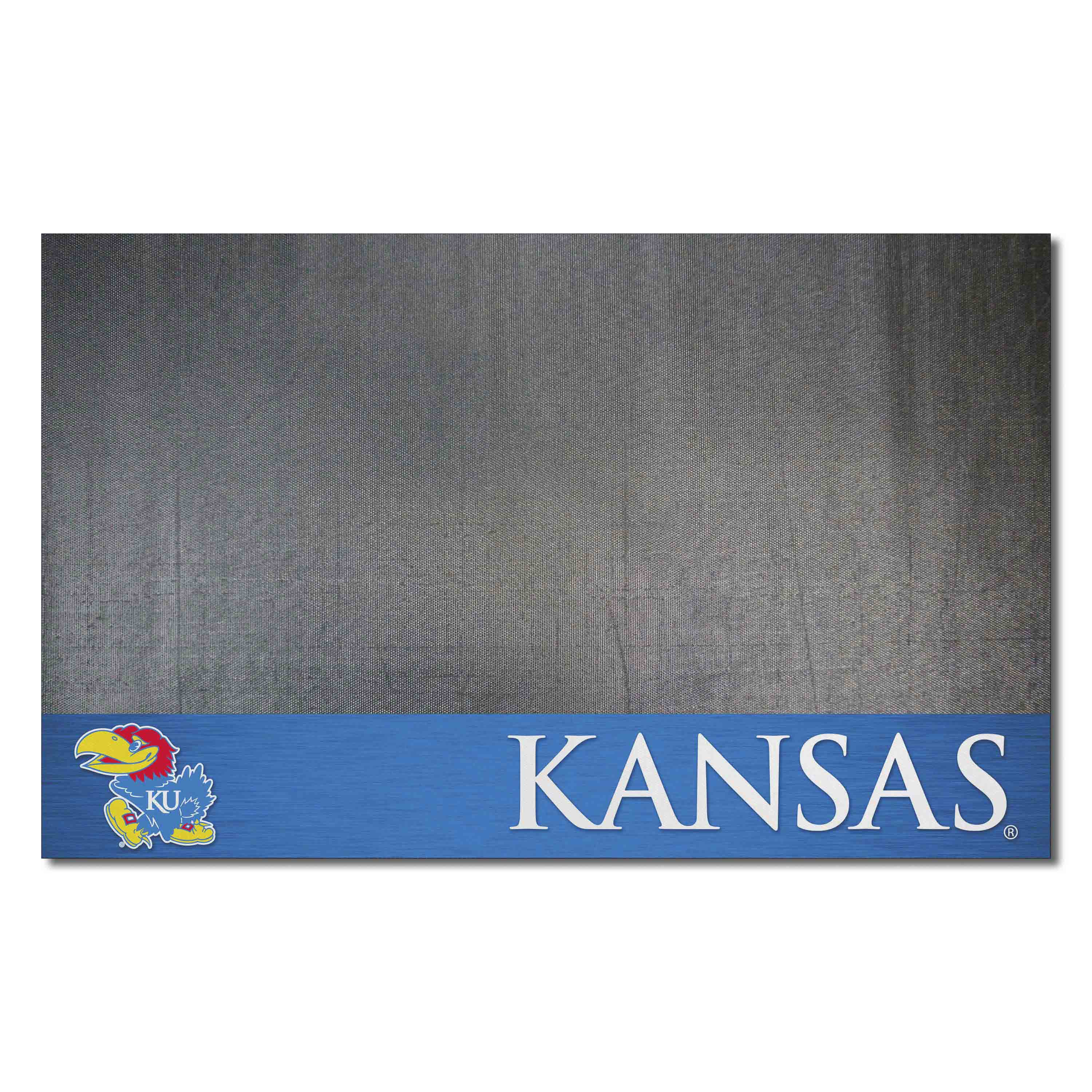 Kansas Jayhawks Vinyl Grill Mat - 26in. x 42in.