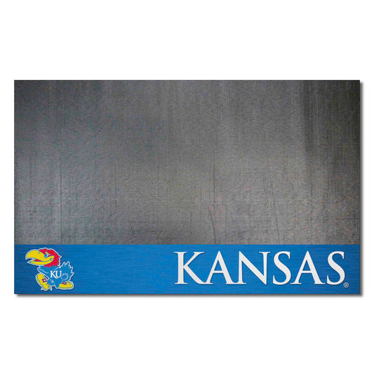 Kansas Jayhawks Vinyl Grill Mat - 26in. x 42in.