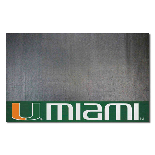 Miami Hurricanes Vinyl Grill Mat - 26in. x 42in.