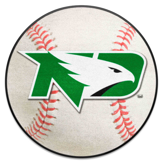 North Dakota Fighting Hawks Baseball Rug - 27in. Diameter