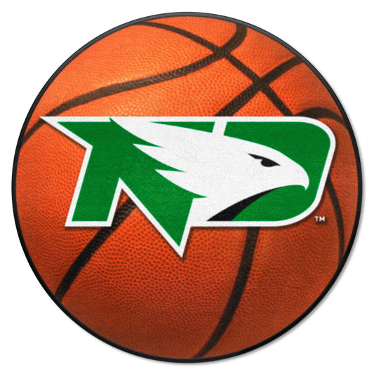 North Dakota Fighting Hawks Basketball Rug - 27in. Diameter