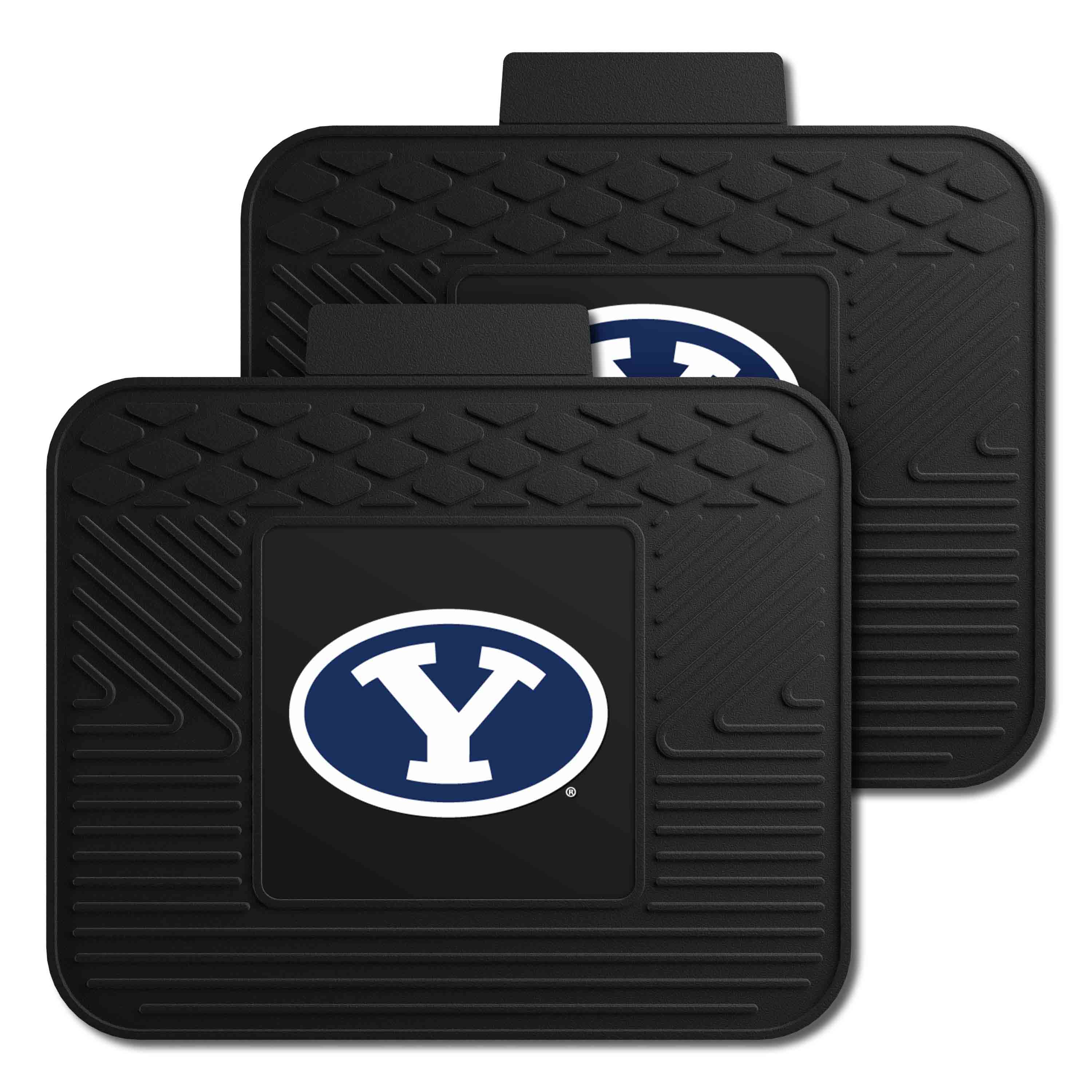 BYU Cougars Back Seat Car Utility Mats - 2 Piece Set