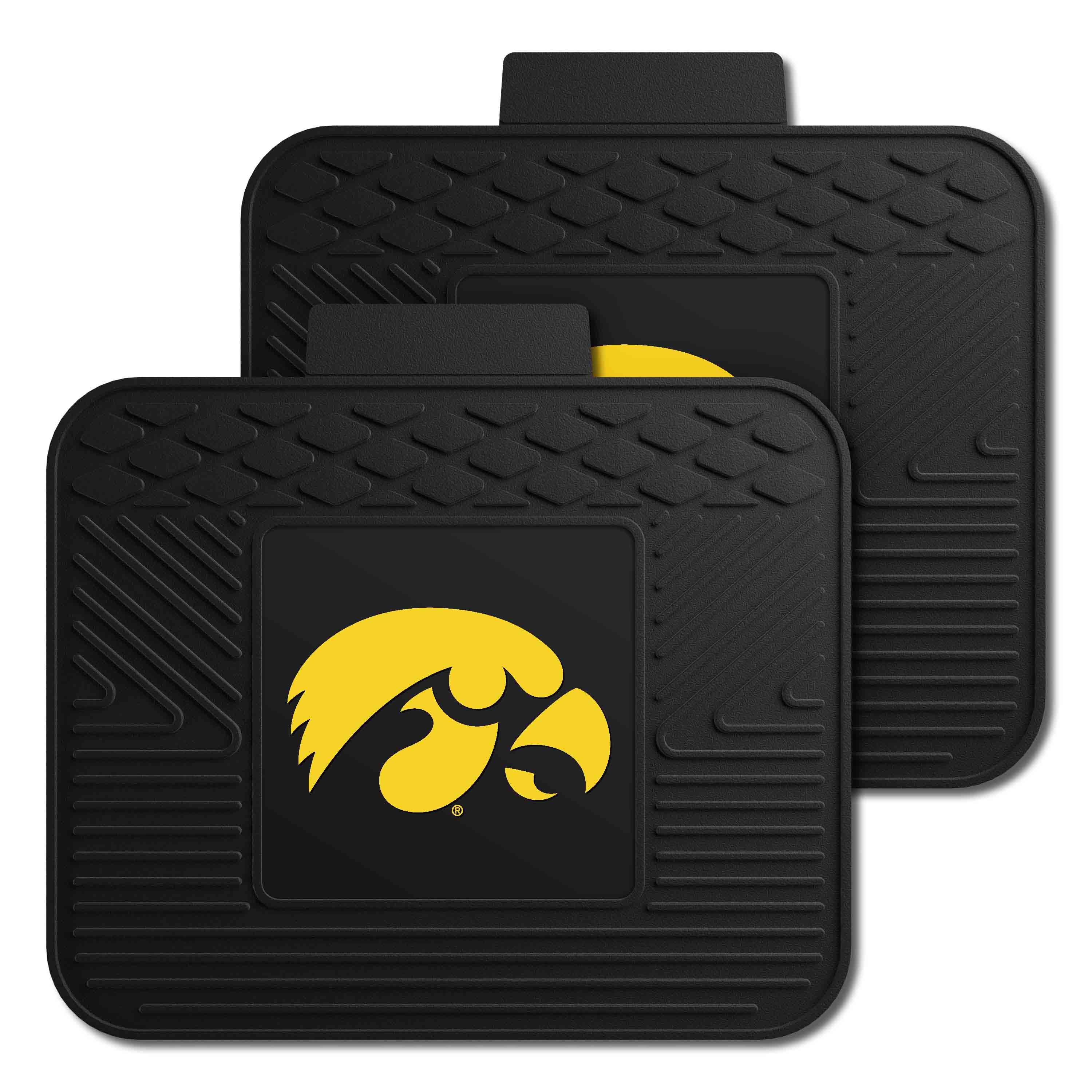 Iowa Hawkeyes Back Seat Car Utility Mats - 2 Piece Set