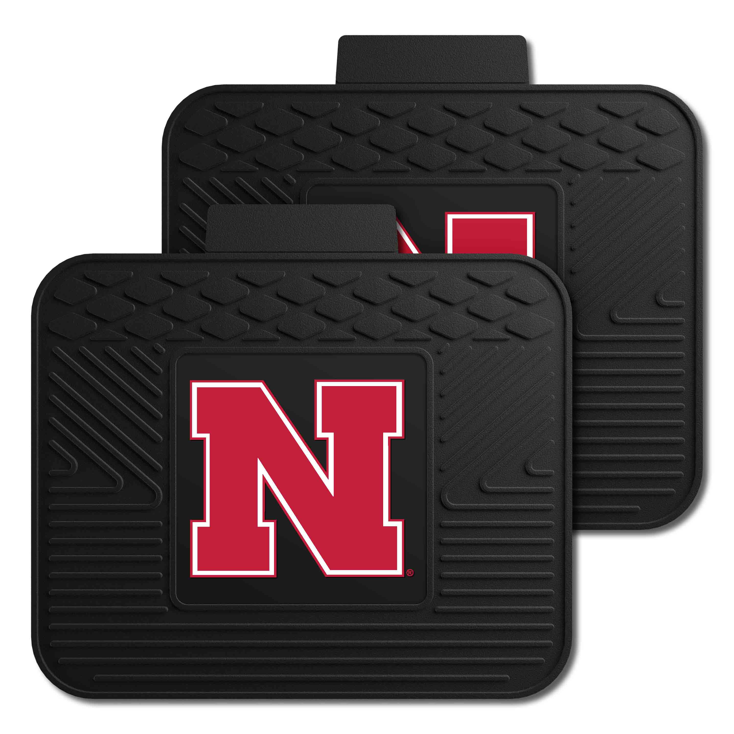 Nebraska Cornhuskers Back Seat Car Utility Mats - 2 Piece Set - Nebraska