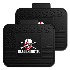 Nebraska Cornhuskers Back Seat Car Utility Mats - 2 Piece Set, Blackshirts - Nebraska