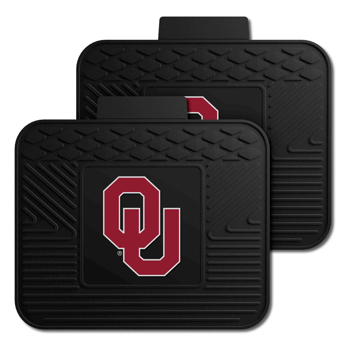 Oklahoma Sooners Back Seat Car Utility Mats - 2 Piece Set