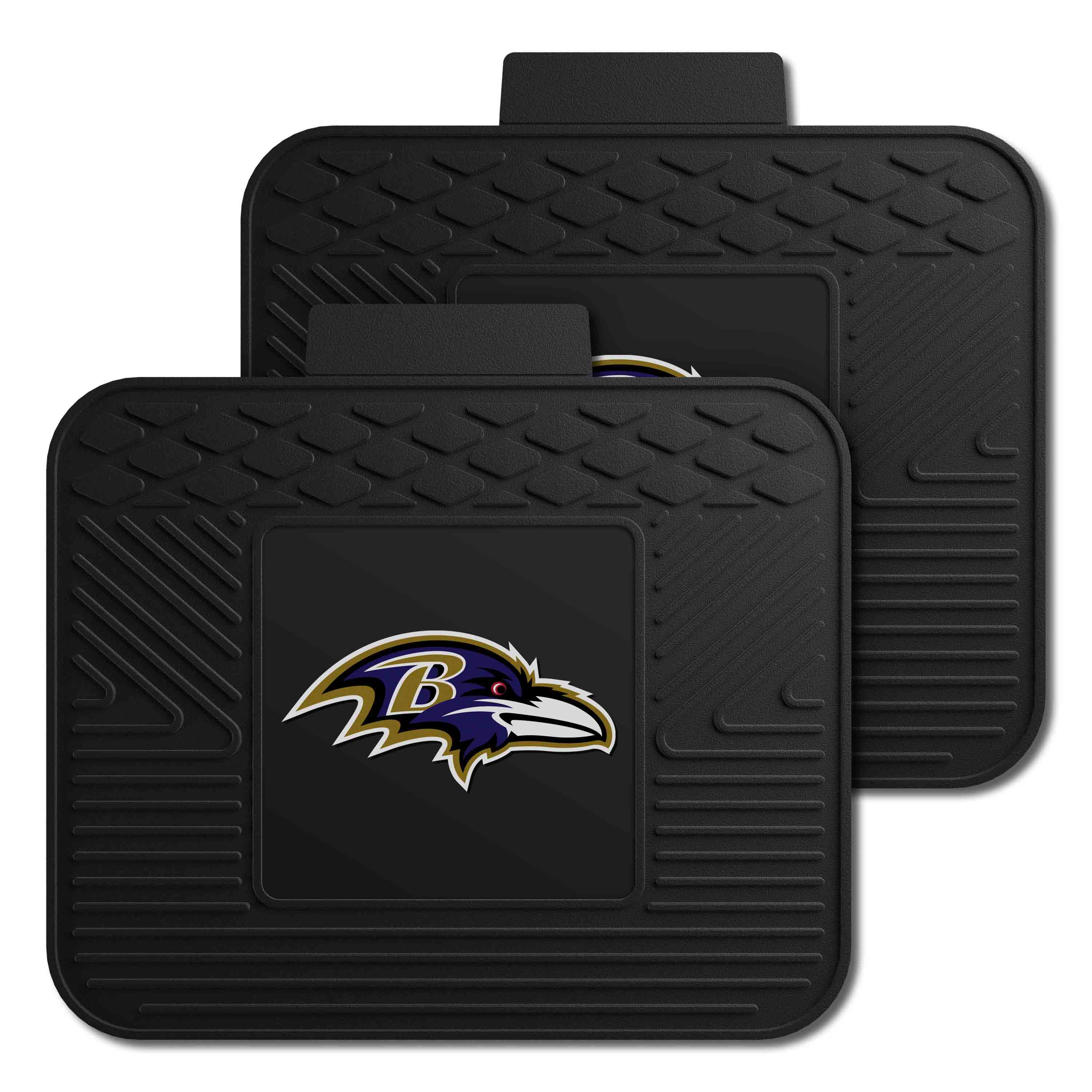 Baltimore Ravens Back Seat Car Utility Mats - 2 Piece Set - Baltimore Ravens