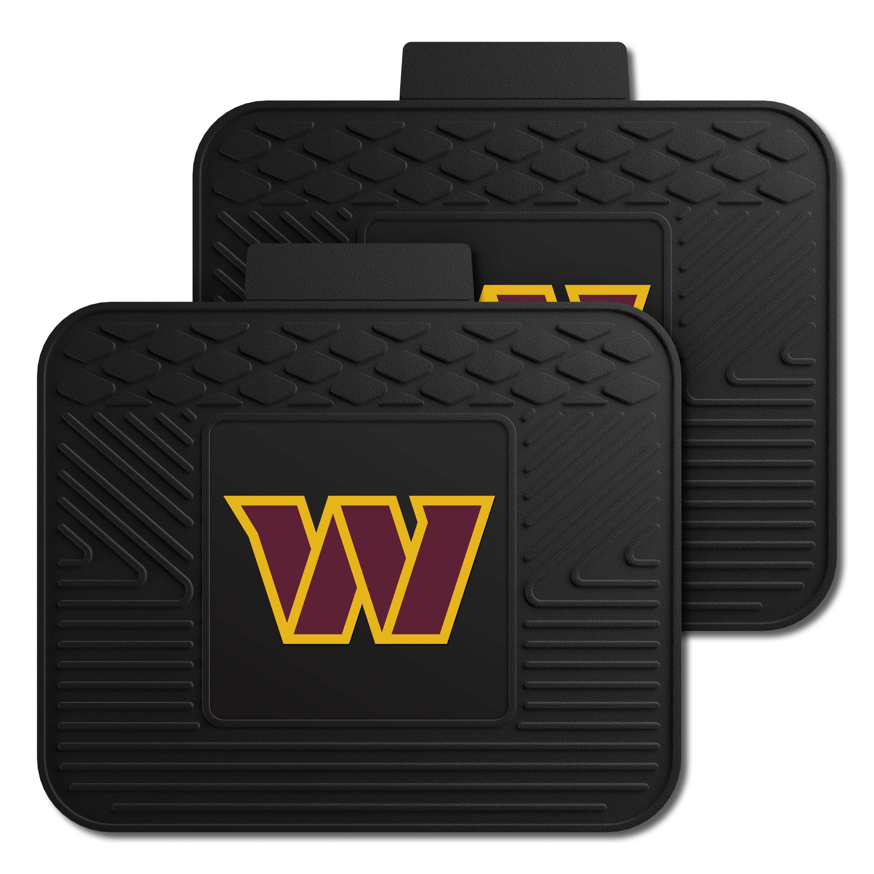 Washington Commanders Back Seat Car Utility Mats - 2 Piece Set