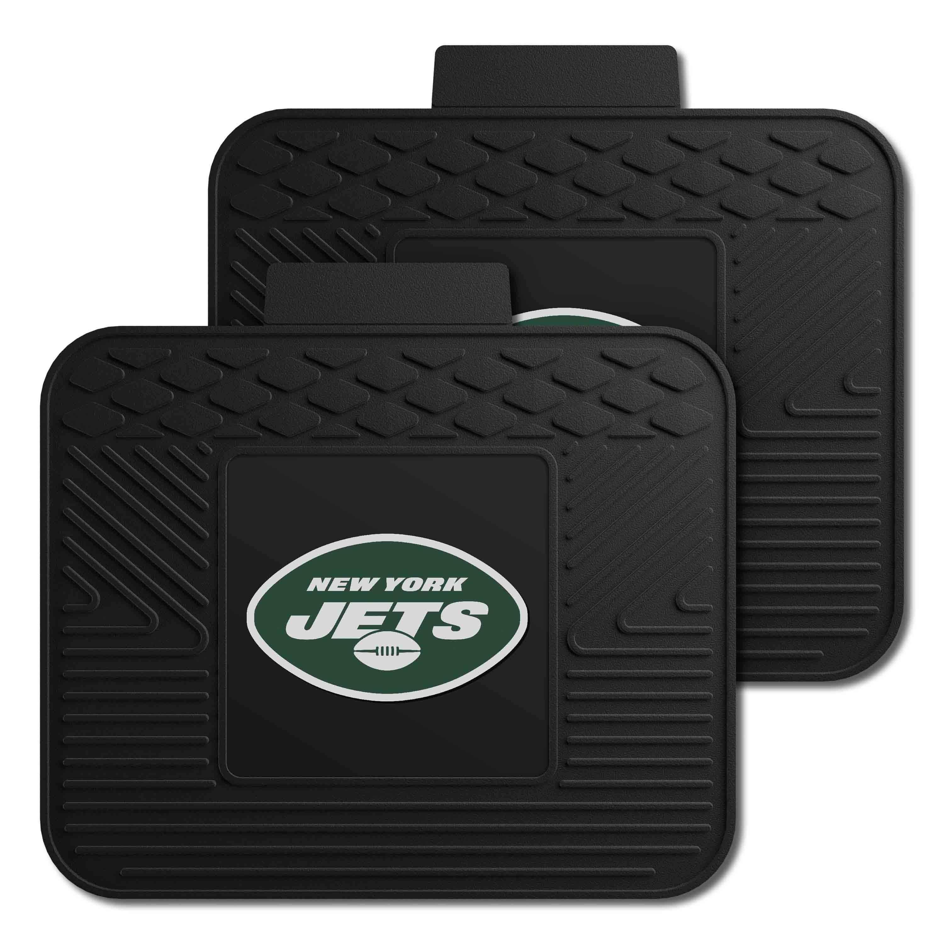 New York Jets Back Seat Car Utility Mats - 2 Piece Set - New York Jets