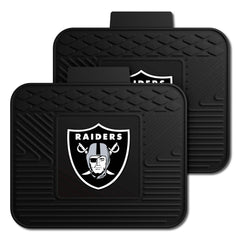 Las Vegas Raiders Back Seat Car Utility Mats - 2 Piece Set