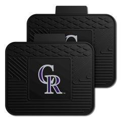 Colorado Rockies Back Seat Car Utility Mats - 2 Piece Set - Colorado Rockies