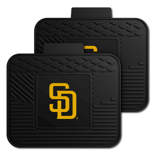 San Diego Padres Back Seat Car Utility Mats - 2 Piece Set