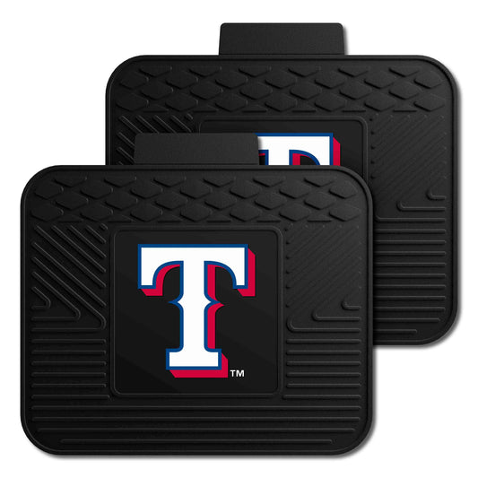 Texas Rangers Back Seat Car Utility Mats - 2 Piece Set